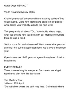 Guide Dogs NSW/ACT Youth Program Sydney Metro Challenge