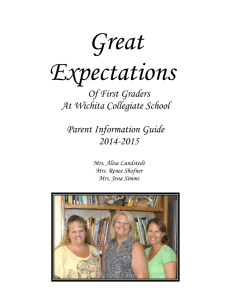 2013-2014 First Grade Handbook