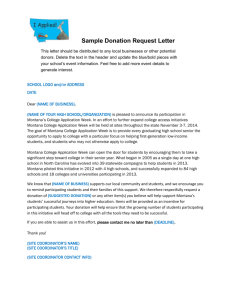 Sample Donation Request Letter