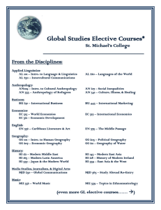Global Studies Courses and Staff