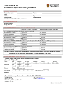 Office of CME & PD Accreditation Application Fee Payment Form