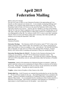 April 2015 Federation Mailing