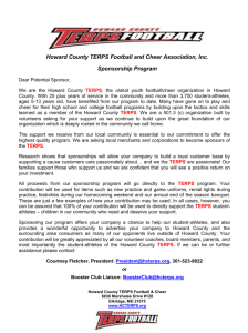 Howard County TERPS Football and Cheer Association, Inc