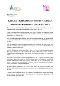 global gas industry spotlight switches to australia for perth 2016