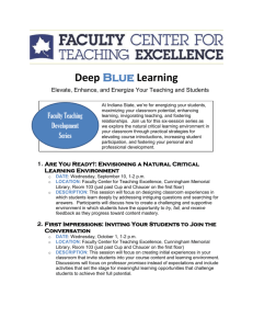 Deep Blue Learning - Indiana State University