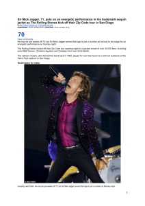 The Rolling Stones kicked off their Zip Code tour opening