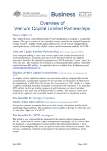 Overview of the Venture Capital Limited