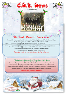 Christmas Party for Pupils – 19 th Dec