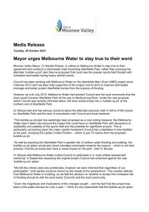 Mayor urges Melbourne Water to stay true to their word