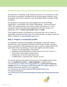 Conducting a Focus Group Community Assessment