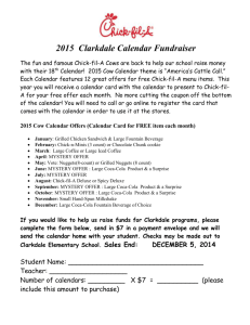 2015 Clarkdale Calendar Fundraiser