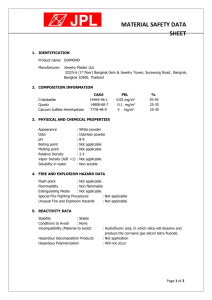 material safety data sheet - mesa.avc