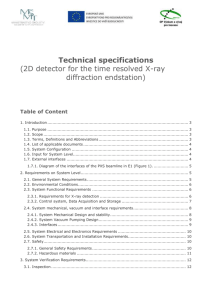 Technical Specifications - ELI – extreme light infrastructure