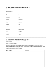 Vacation Health Risks, pp 4-5