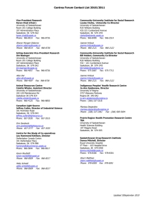 Centres Forum Contact List 2005/2006