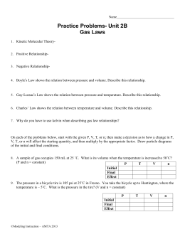 Dalton's Law Worksheet