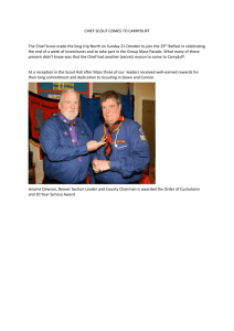 Oct 2012 - All - Chief Scout Visits Carryduff