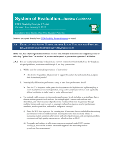 System of Evaluation—Review Guidance