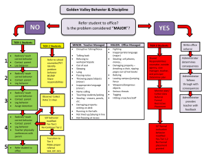 Golden Valley Behavior Flow chart