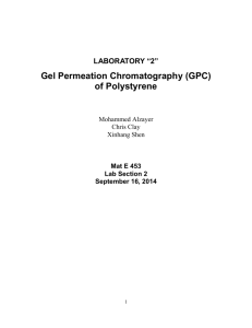Gel Permeation Chromatography (GPC)