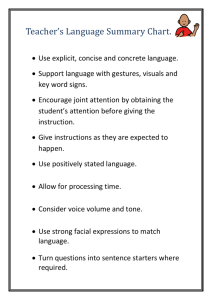 Teacher`s language summary chart (docx