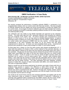 DMSO Verification A Case Study