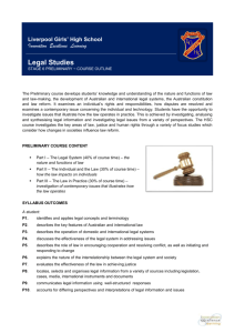 Legal Studies Outline - Liverpool Girls` High School