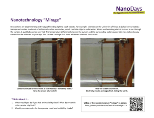 Nanotechnology Mirage reference sheet