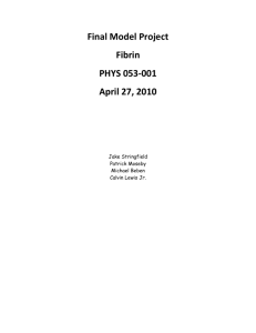 FIBRIN_Final Model Project-PHYS 053-001