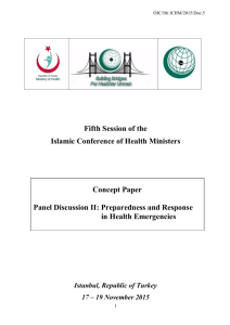 VUCCnet - 5th Session of the Islamic Conference of Health Ministers