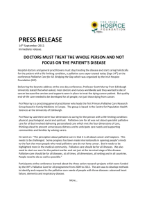 Doctors must treat the whole person and not focus on the patient`s