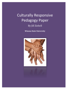 Culturally Responsive Pedagogy Paper