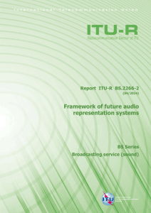 2 Framework of future audio representation systems