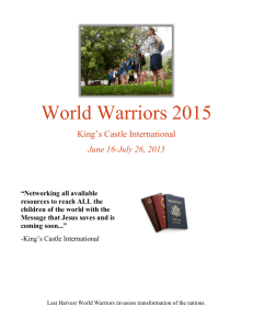 World Warriors Application (MS Word)