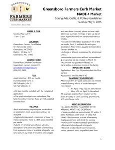 MADE 4 Market Spring Guidelines 2015