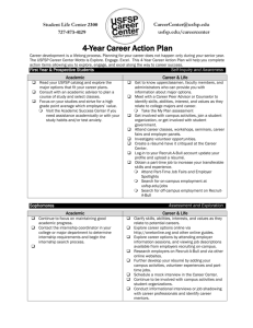 4 Year Career Action Plan
