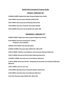 SEAHO 2013 Schedule & Program Guide TUESDAY, FEBRUARY