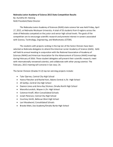 2015 NJAS State Science Fair Results
