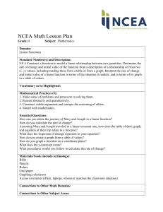NCEA Math Lesson Plan Grade: 8 Subject: Mathematics Domain