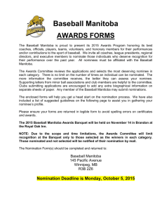 2015 Awards Nomination Forms