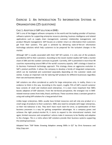 exercise 1: an introduction to information systems in