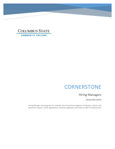 Cornerstone - Columbus State Community College