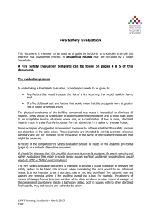 Fire Safety Evaluation - PRPL