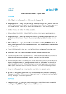 Gaza crisis Fact Sheet 5 August 2014
