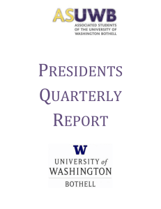 Winter Quarter Meetings - University of Washington Bothell