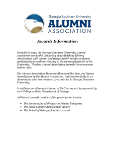 Alumnus/Alumna of the Year Award