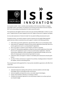 Isis Innovation Limited (Isis) is a wholly owned subsidiary of the