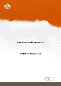 Compliance and Enforcement Statement of Approach