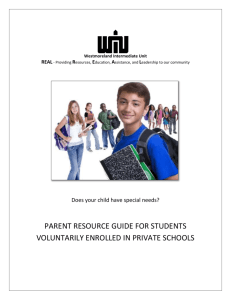 Parent Handbook - Intermediate Unit 7