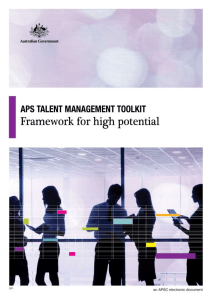 Talent Management Toolkit APS Framework for High Potential